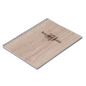 Monogram houten bord Kijk Oude Sjabloon van het Ma Notitieboek (Linkerzijde)