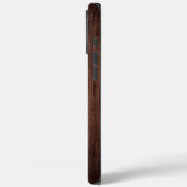 Monogram Houten Graanhout Persoonlijke naam Case-Mate iPhone Case (Achterkant / Links)