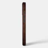 Monogram Houten Graanhout Persoonlijke naam Case-Mate iPhone Case (Achterkant / Links)