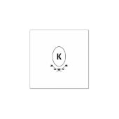 Monogram houten kunststempel rubberstempel (Afrduk)