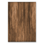 Monogram Houtharten met Wildflower - Plaatskaarten Kaart (Achterkant)