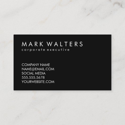 Monogram Houtkorrel Visitekaartje (Achterkant)