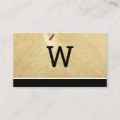 Monogram Houtkorrel Visitekaartje (Voorkant)