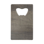 Monogram houtlook creditkaart flessenopener (Achterkant)