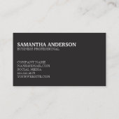 Monogram | Houtstructuur | Bloempatroon Visitekaartje (Achterkant)