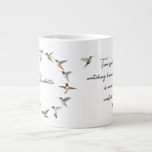 Monogram Hummingbird Grote Koffiekop (Voorkant)