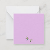 Monogram Hummingbird Notitiekaartje (Achterkant)