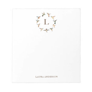 Monogram Hummingbird Post-it Notes Notitieblok