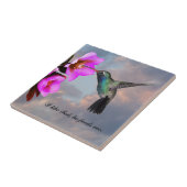 MONOGRAM HUMMINGBIRD TEGELTJE (Zijkant)