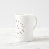 Monogram Hummingvogels Porselein Kop (Voorkant rechts)