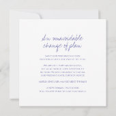 monogram huwelijksannulering aankondiging (Achterkant)