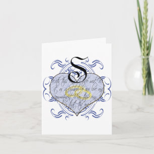 Monogram Huwelijksgelofte Hart Bedankt