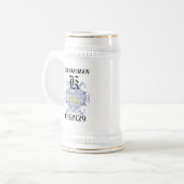 Monogram Huwelijksgelofte Hart Bierpul (Voorkant links)