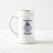 Monogram Huwelijksgelofte Hart Bierpul (Links)