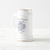 Monogram Huwelijksgelofte Hart Bierpul (Voorkant links)