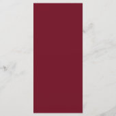 Monogram Huwelijksmenu Kaarten Burgundy (Achterkant)
