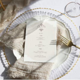 monogram | Huwelijksmenu Menu