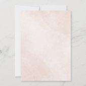 Monogram Huwelijksuitnodiging met Elegant Roos Des Kaart (Achterkant)