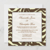 Monogram, huwelijksuitnodigingen kaart (Voorkant)