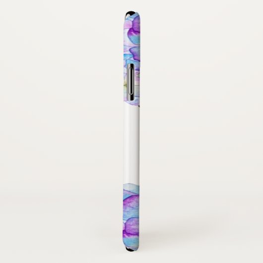 Monogram | Hydrangea Floral Waterverf Case-Mate iPhone Case (Achterkant / rechts)