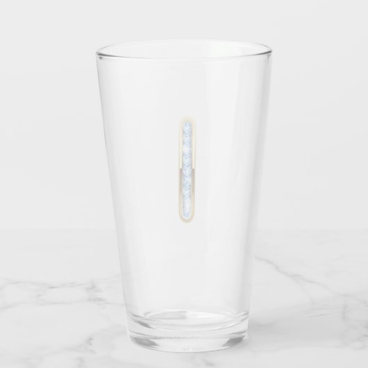 Monogram I - 16 oz glas (Achterkant)