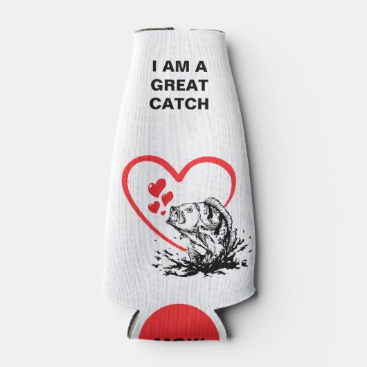 Monogram I BEN EEN GROTE VANGSTliefde Gevist Flesjeskoeler (Voorkant)