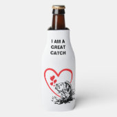 Monogram I BEN EEN GROTE VANGSTliefde Gevist Flesjeskoeler (Fles Voorkant)