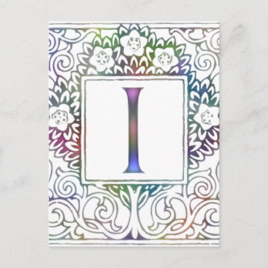 Monogram I Briefkaart (Voorkant)