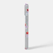 MONOGRAM I HOU VAN SOCA op GRIJS iPhone 15 Case (Linkerkant)