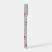 MONOGRAM I HOU VAN SOCA op GRIJS iPhone 15 Case (Rechterkant)