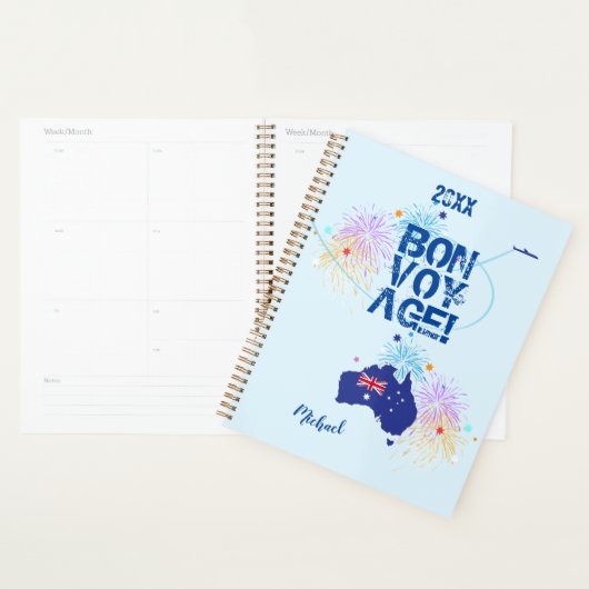 Monogram "I LOVE AUSTRALIA" Bon Voyage Travel Planner (Display)