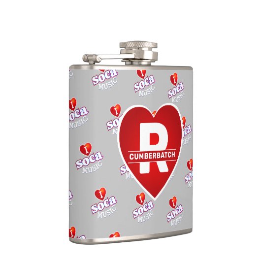 MONOGRAM I LOVE SOCA on GREY Heupfles (Rechts)