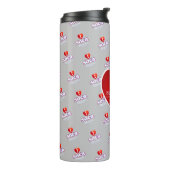 MONOGRAM I  LOVE SOCA on GREY Thermosbeker (Gedraaid links)