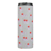 MONOGRAM I  LOVE SOCA on GREY Thermosbeker (Achterkant)