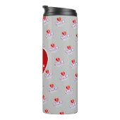 MONOGRAM I  LOVE SOCA on GREY Thermosbeker (Geroteerd rechts)