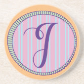 Monogram I Sandstone Onderzetter (Voorkant)