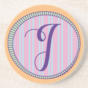 Monogram I Sandstone Onderzetter