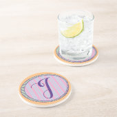 Monogram I Sandstone Onderzetter (Zijkant)