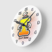 Monogram I Sock Monkey klok (Hoek)