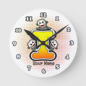 Monogram I Sock Monkey klok (Voorkant)