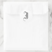 Monogram I Sticker Oude Engelse Stijl (Tas)