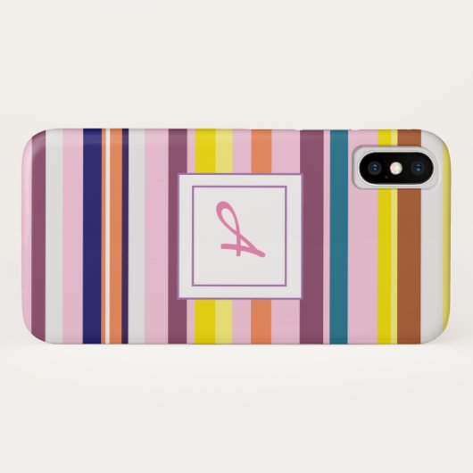 Monogram iApple iPhone X, nauwelijks daar Case-Mate iPhone Case (Achterkant (horizontaal))