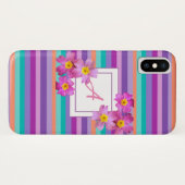 Monogram iApple iPhone X, nauwelijks daar Case-Mate iPhone Case (Achterkant (horizontaal))