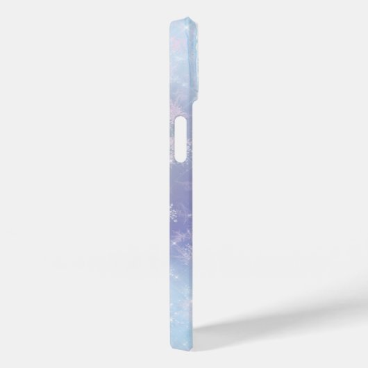 Monogram Icicles Snowflakes Blue Paars Trendy Case-Mate iPhone Case (Achterkant / Rechts)