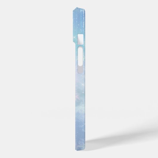 Monogram Icicles Snowflakes Blue Paars Trendy Case-Mate iPhone Case (Achterkant / Links)