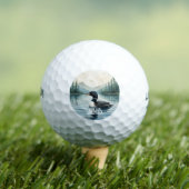 Monogram IJsduiker Vogel Natuur Dier Golfballen (Insitu Shirt)
