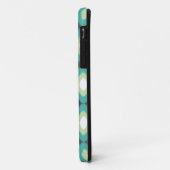 Monogram Ikat Diamonds Blauwgroen Mint Case-Mate iPhone Case (Achterkant/links)