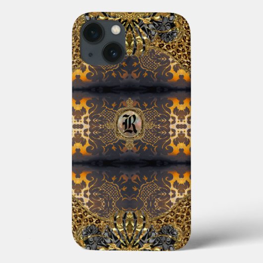 Monogram in barokstijl van Morjianae Case-Mate iPhone Case (Achterkant)