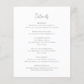 Monogram in één uitnodiging tot weddenschap (Achterkant)