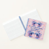 Monogram In Een Wereld Van Haaien, Wees Een Dolfij Notitieboek (Binnen)